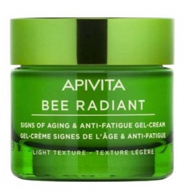 Гель-крем Apivita Бі Рейдієнт легкої структури від ознак старіння та втоми шкіри обличчя 50 мл