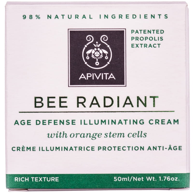 Крем Apivita Бі Рейдієнт насиченої структури від ознак старіння та втоми шкіри обличчя 50 мл