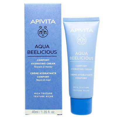 Крем Apivita AQUA BEELICIOUS Комфортный увляжняющий насыщенной текстуры 40 мл Крем Apivita AQUA BEELICIOUS Комфортный увляжняющий насыщенной текстуры 40 мл