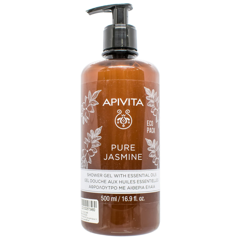 Гель Apivita для душу Чистий жасмин з Ефірними оліями 500 мл