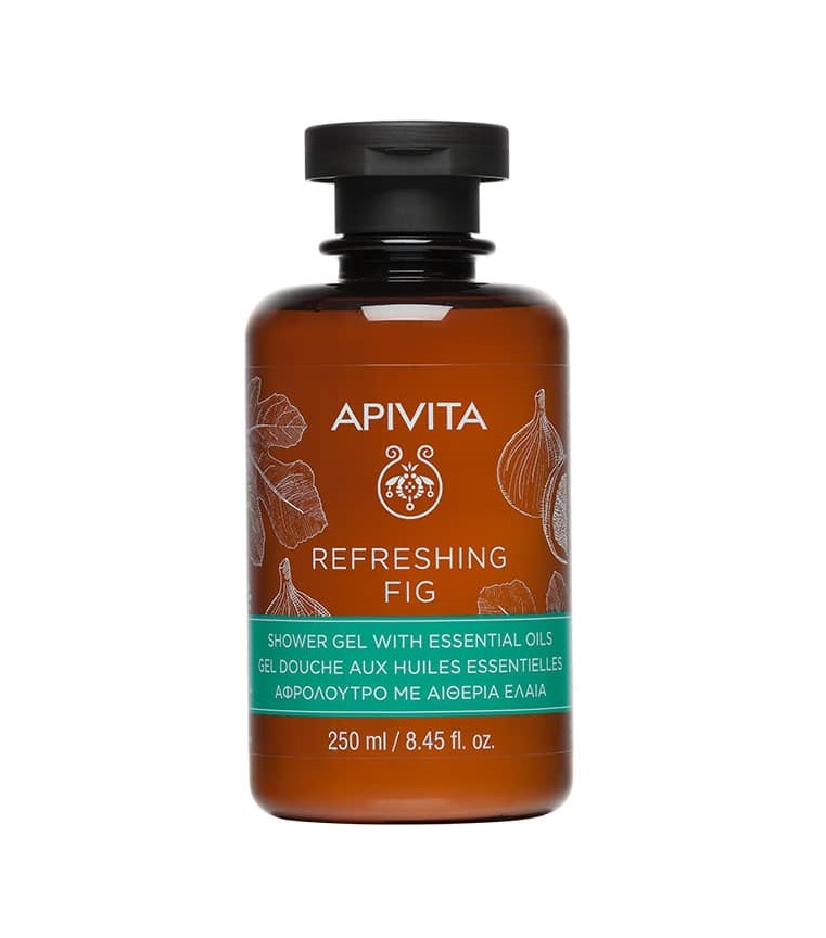 *Гель Apivita REFRESHING FIG для душу з ефірними оліями 250 мл