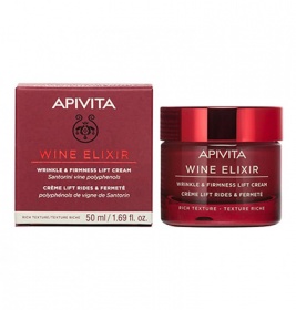*Крем-лифтинг Apivita WINE ELIXIR Насыщенной текстуры против морщин 50 мл