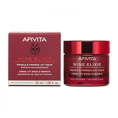 *Крем-ліфтінг Apivita WINE ELIXIR Насиченої текстури проти зморшок 50 мл