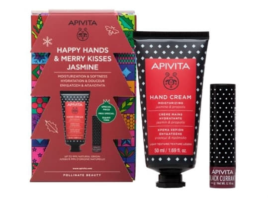 *Набір Apivita Зимовий догляд для рук та губ з Жасмином