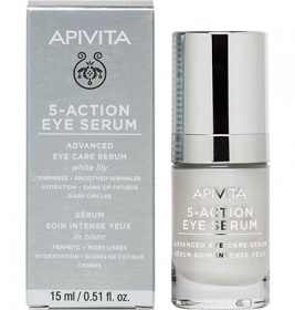 Сыворотка Apivita Интенсивный уход 5 в 1 для кожи вокруг глаз 5-action Eye Serum 15 мл