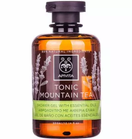 *Гель Apivita для душу з ефірними оліями Тонізуючий Гірський Чай 300 мл