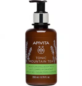 *Молочко Apivita для тіла з ефірними оліями Тонізуючий Гірський Чай 200 мл