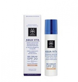 *Крем Apivita AQUA VITA для інтенсивного зволож. шкіри з фіто-ендорфінами ВВ Cream SPF20 бежевий 40 мл