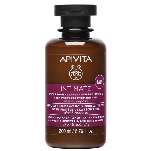 *Пінка Apivita Intimate Ніжна Захист від сухості для інтимної гігієни 200 мл