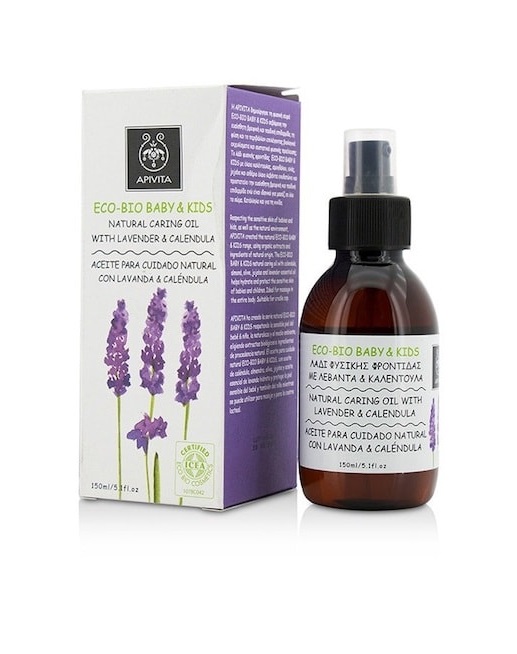 *Олія Apivita ЕКO БИO БЕБІ & КІДС натуральна з догляду за шкірою з календулою і лавандою 150 мл