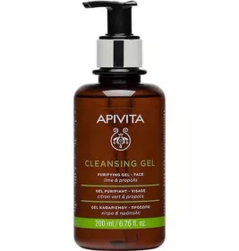*Гель Apivita КЛЕАНЗІНГ Очищуючий для жирної/комб. шкіри з прополісом і лаймом 200мл