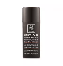 *Гель-крем Apivita MEN'S CARE зволожуючий з нежирною текстурою з кедром та прополісом 50мл