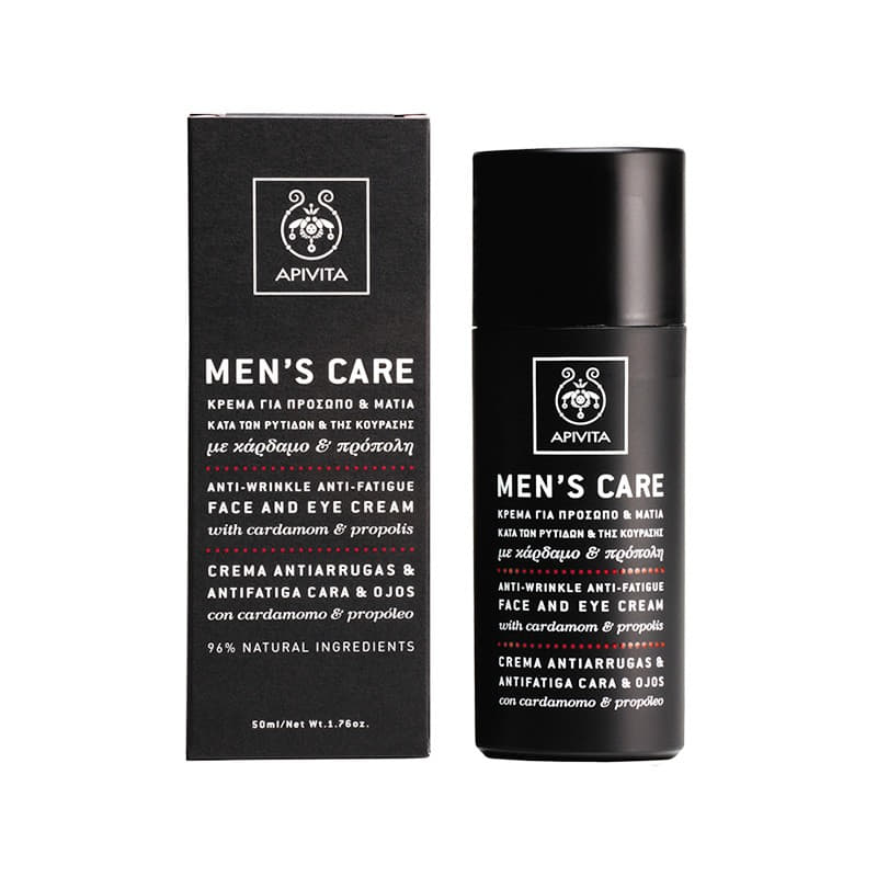*Крем Apivita MEN'S CARE при морщинах и признаках утомления лица и кожи вокргу глаз с кардамоном. *Крем Apivita MEN'S CARE при морщинах и признаках утомления лица и кожи вокргу глаз с кардамоном.