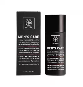 *Крем Apivita MEN'S CARE при морщинах и признаках утомления лица и кожи вокргу глаз с кардамоном.