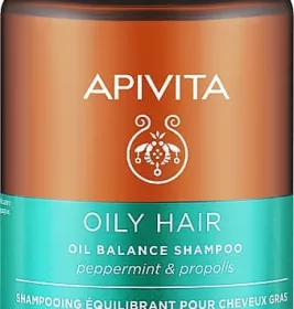 *Шампунь Apivita ПРОПОЛАЙН відновлює баланс шкіри голови для дуже жирного волосся з м'ятою і прополісом