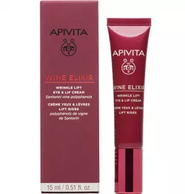*Крем Apivita WINE ELIXIR при морщинах для губ и кожи вокруг глаз с пчелинным воском и красным вином