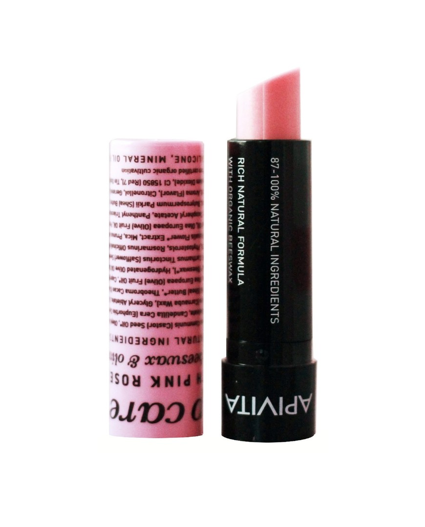 *Бальзам Apivita для губ з бджолиним воском і трояндою болгарською 4,4 г