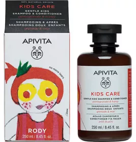 *Шампунь і кондиціонер Apivita Кідс з гранатом і медом 250 мл