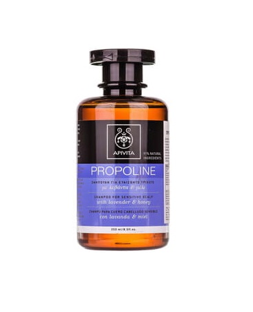 *Шампунь Apivita ПРОПОЛАЙН для чутливої шкіри голови з лавандою і медом 250 мл