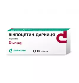Винпоцетин-Дарница таблетки по 5 мг 30 шт. (10х3)