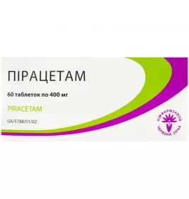 Пірацетам таблетки 400 мг 60 шт. (10х6) - Червона зірка