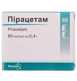 Пірацетам капсули 0.4 г 60 шт. (10х6) - Фармак