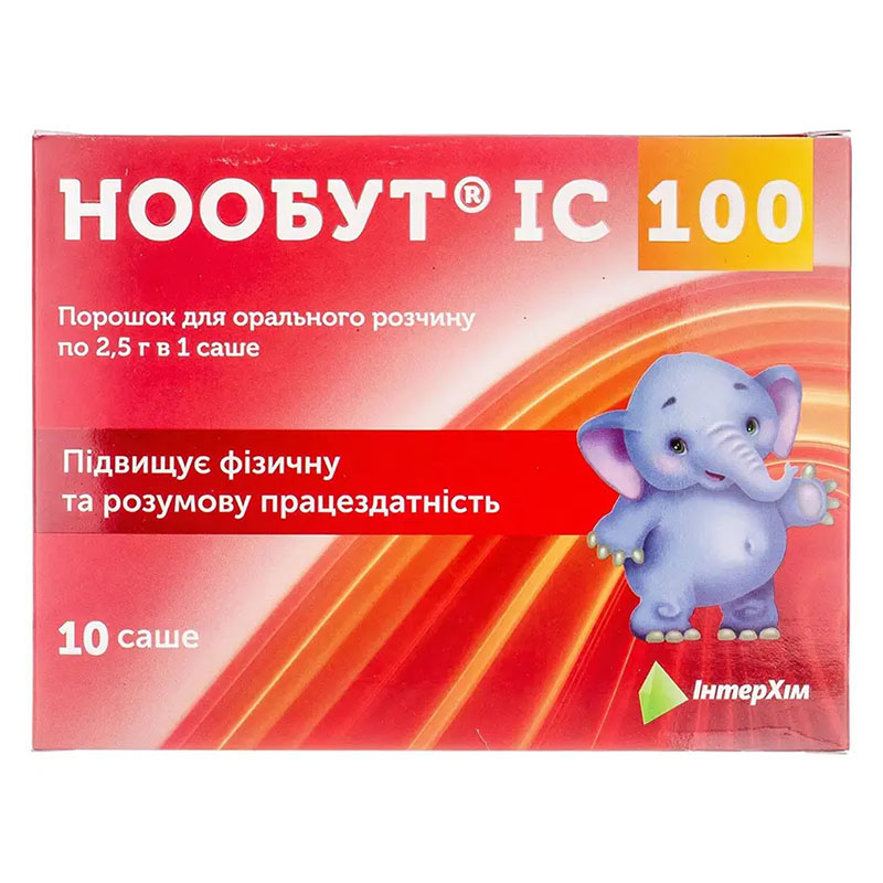 Нообут IC 100 порошок 100 мг/доза по 2,5 г у саше 10 шт. - Інтерхім