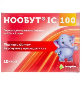 Нообут IC 100 порошок 100 мг/доза по 2,5 г у саше 10 шт. - Інтерхім