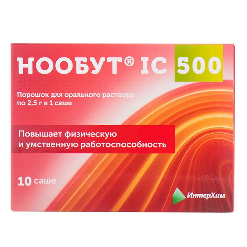 Нообут IC 500 порошок 500 мг/доза по 2,5 г у саше 10 шт. - Інтерхім