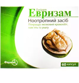 Эвризам капсулы по 400 мг/25 мг 60 шт. (10х6)