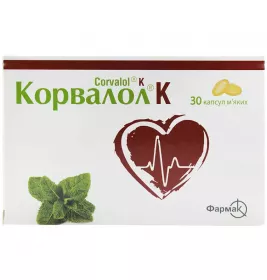 Корвалол К капсули 30 шт. (10х3)