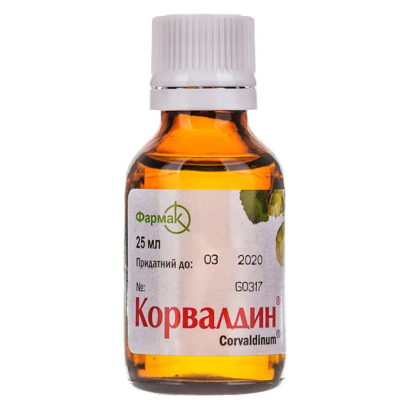 Корвалдин капли по 25 мл во флаконе 1 шт.