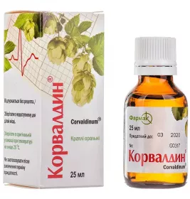 Корвалдин капли по 25 мл во флаконе 1 шт.