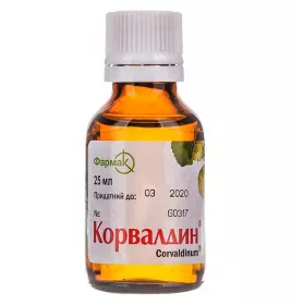 Корвалдин краплі по 25 мл у флаконі 1 шт.