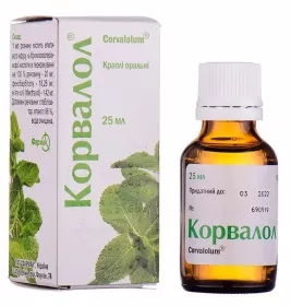 Корвалол краплі по 25 мл у флаконі 1 шт.