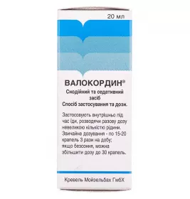 Валокордин краплі по 20 мл у флаконі 1 шт.