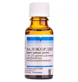 Валокордин краплі по 20 мл у флаконі 1 шт.