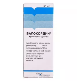 Валокордин краплі по 50 мл у флаконі 1 шт.