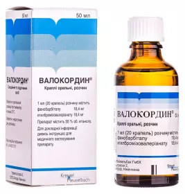 Валокордин краплі по 50 мл у флаконі 1 шт.
