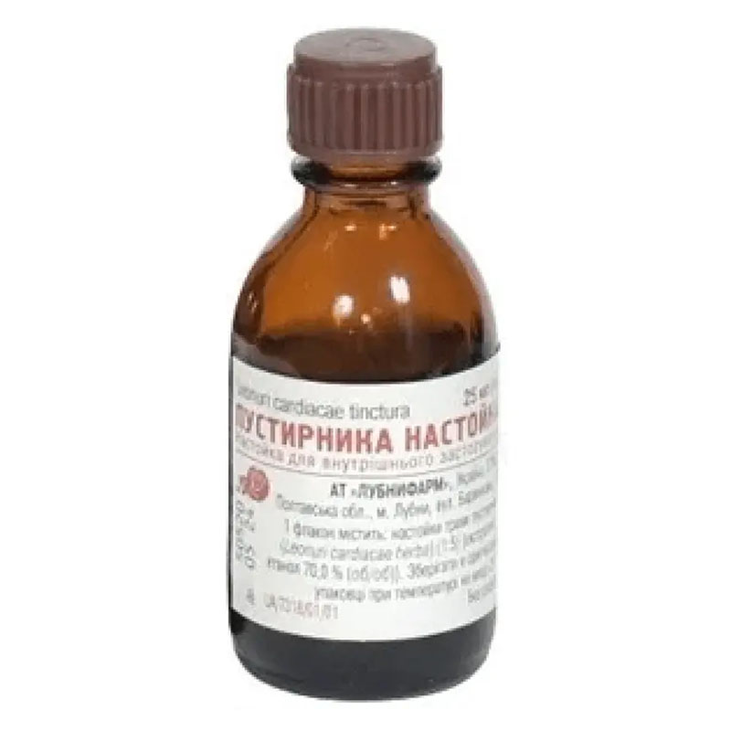 Пустирника настоянка по 25 мл у флаконі 1 шт. - Лубнифарм
