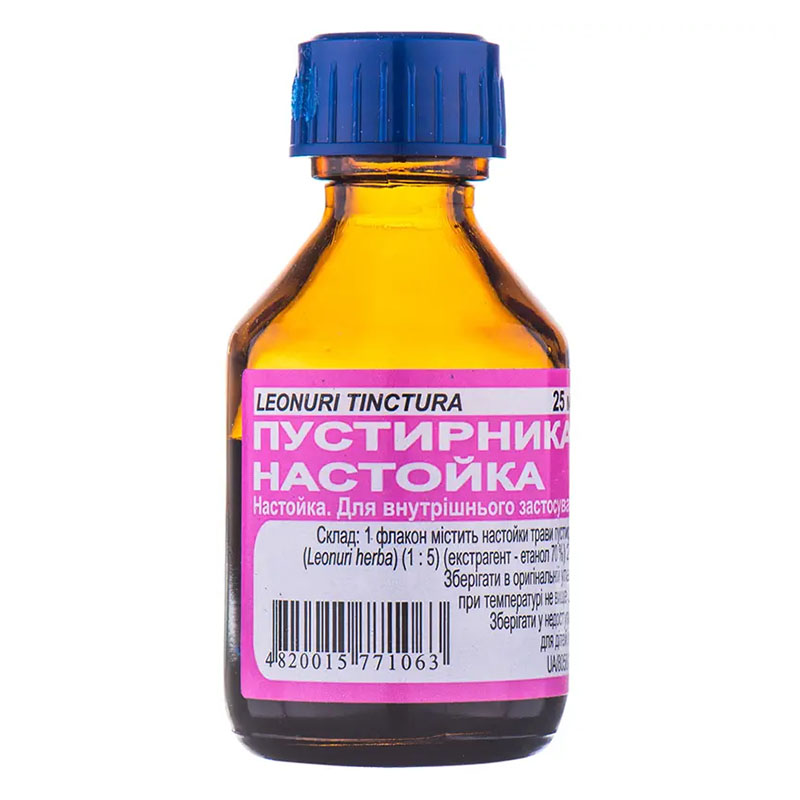 Пустирника настоянка по 25 мл у флаконі 1 шт. - Фітофарм