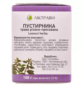 Пустирника трава по 100 г у пачці 1 шт. - Ліктрави