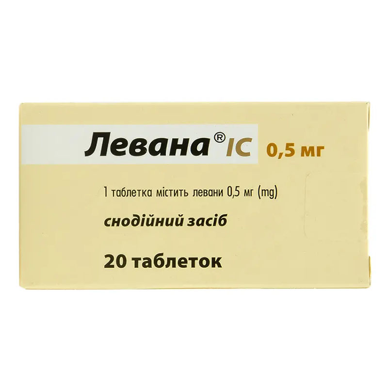 Левана IC таблетки по 0.5 мг 20 шт. (10х2)