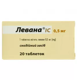 Левана IC таблетки по 0.5 мг 20 шт. (10х2)