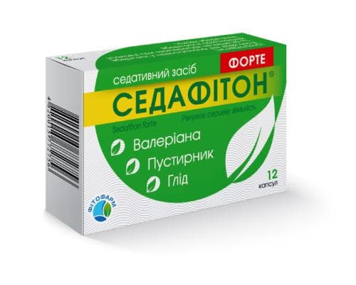 Седафитон Форте капсулы 12 шт. (6х2) Седафитон Форте капсулы 12 шт. (6х2)