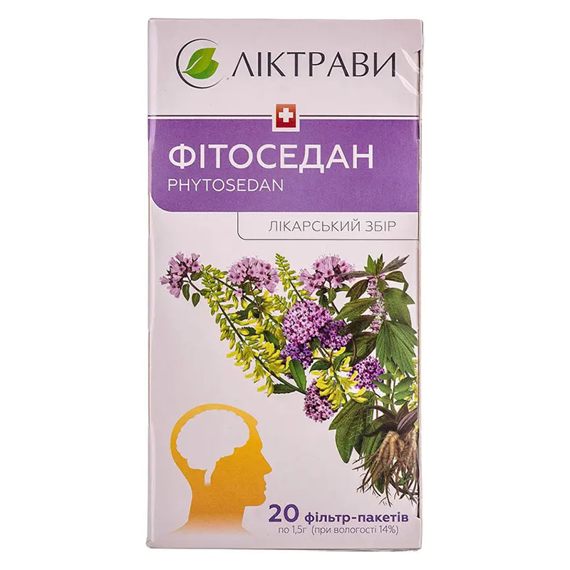 Фітоседан збір по 1.5 г у фільтр-пакетиках 20 шт. - Ліктрави