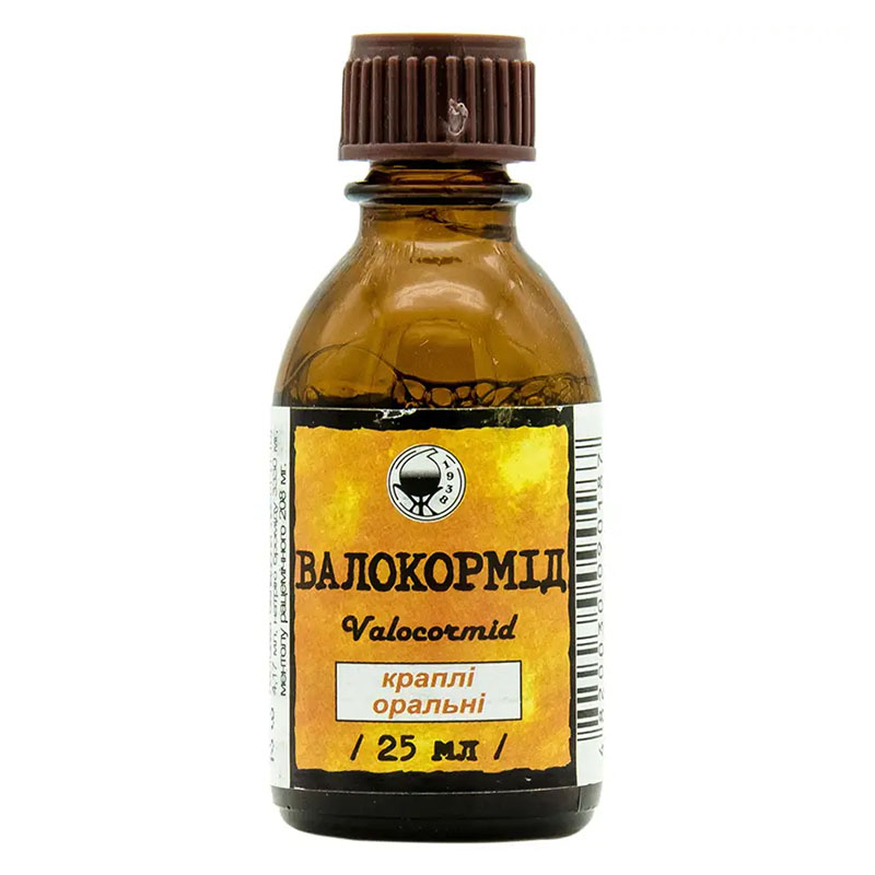 Валокормід краплі по 25 мл у флаконі 1 шт.
