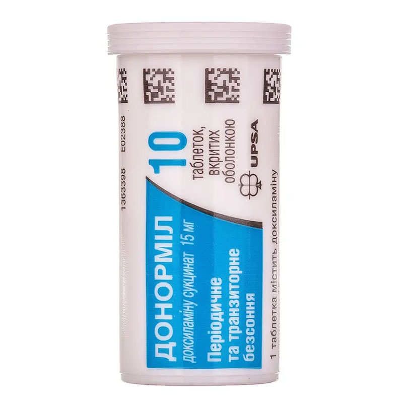 Донормил таблетки по 15 мг 10 шт.