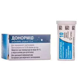 Донорміл таблетки, в/о по 15 мг 10 шт.