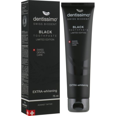 Зубна паста Dentissimo Extra Whitening Black 75 мл